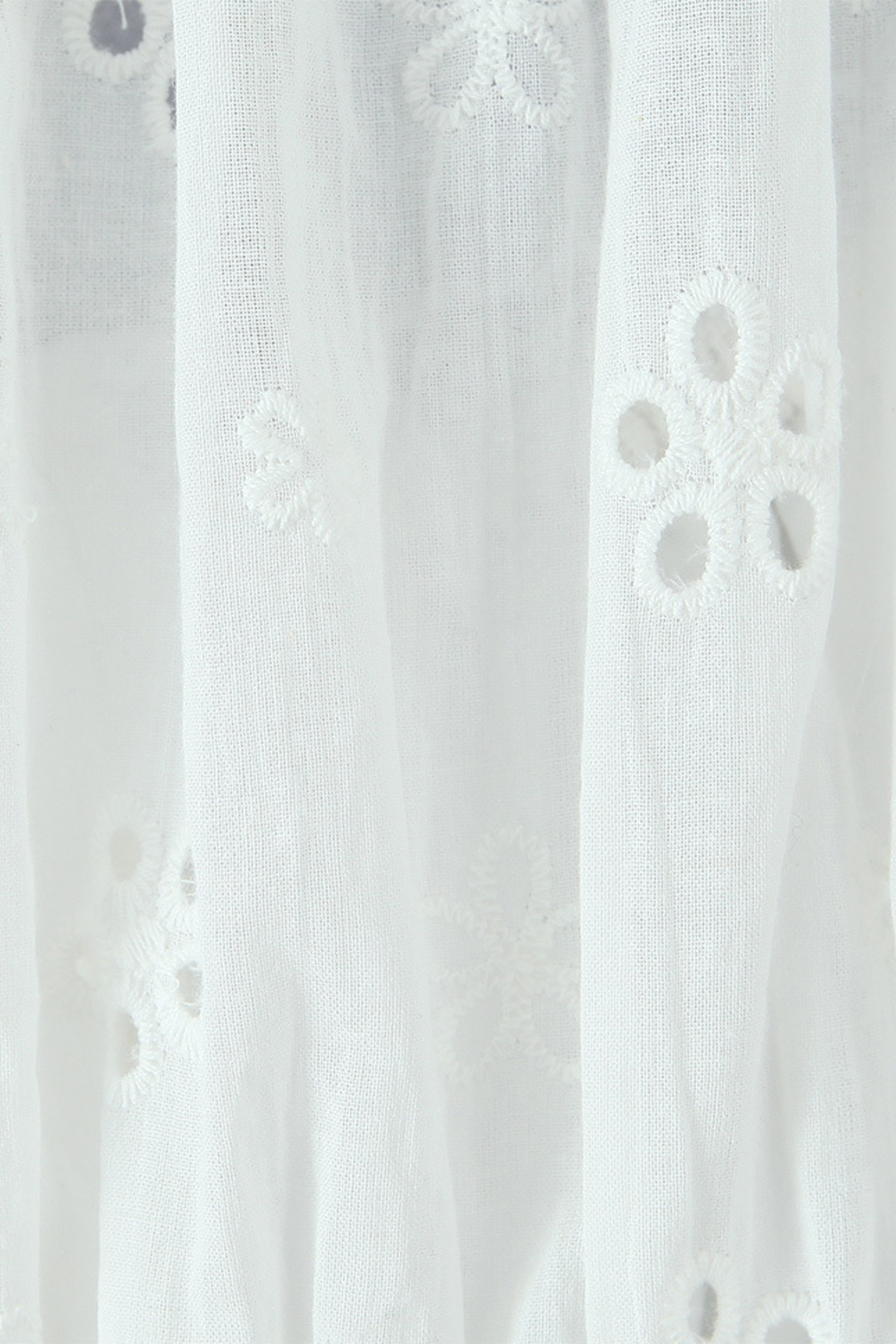 Eliza Puff Sleeve Broderie Crop Top & Skirt Set