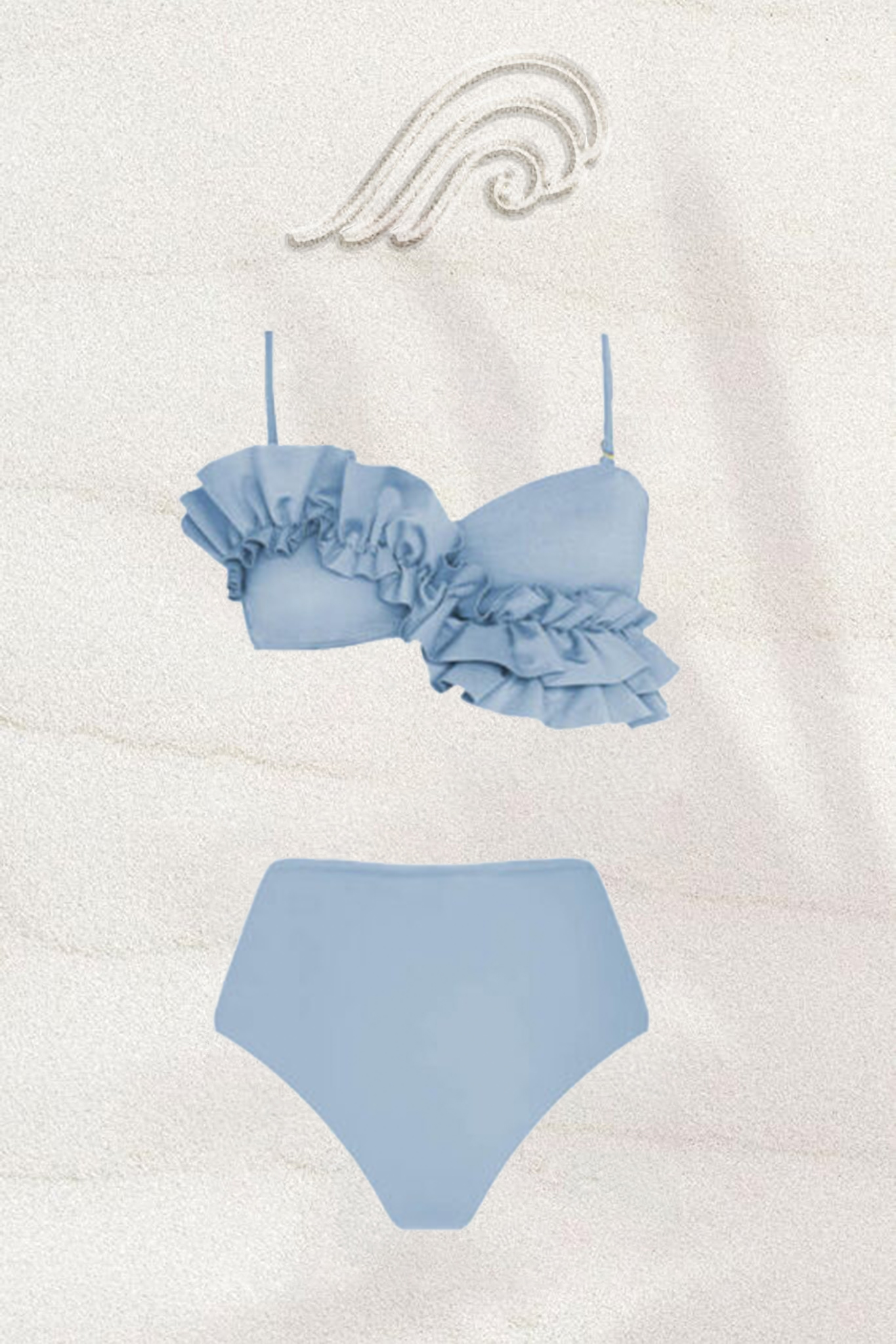 Leila Ruffle Detail Bikini