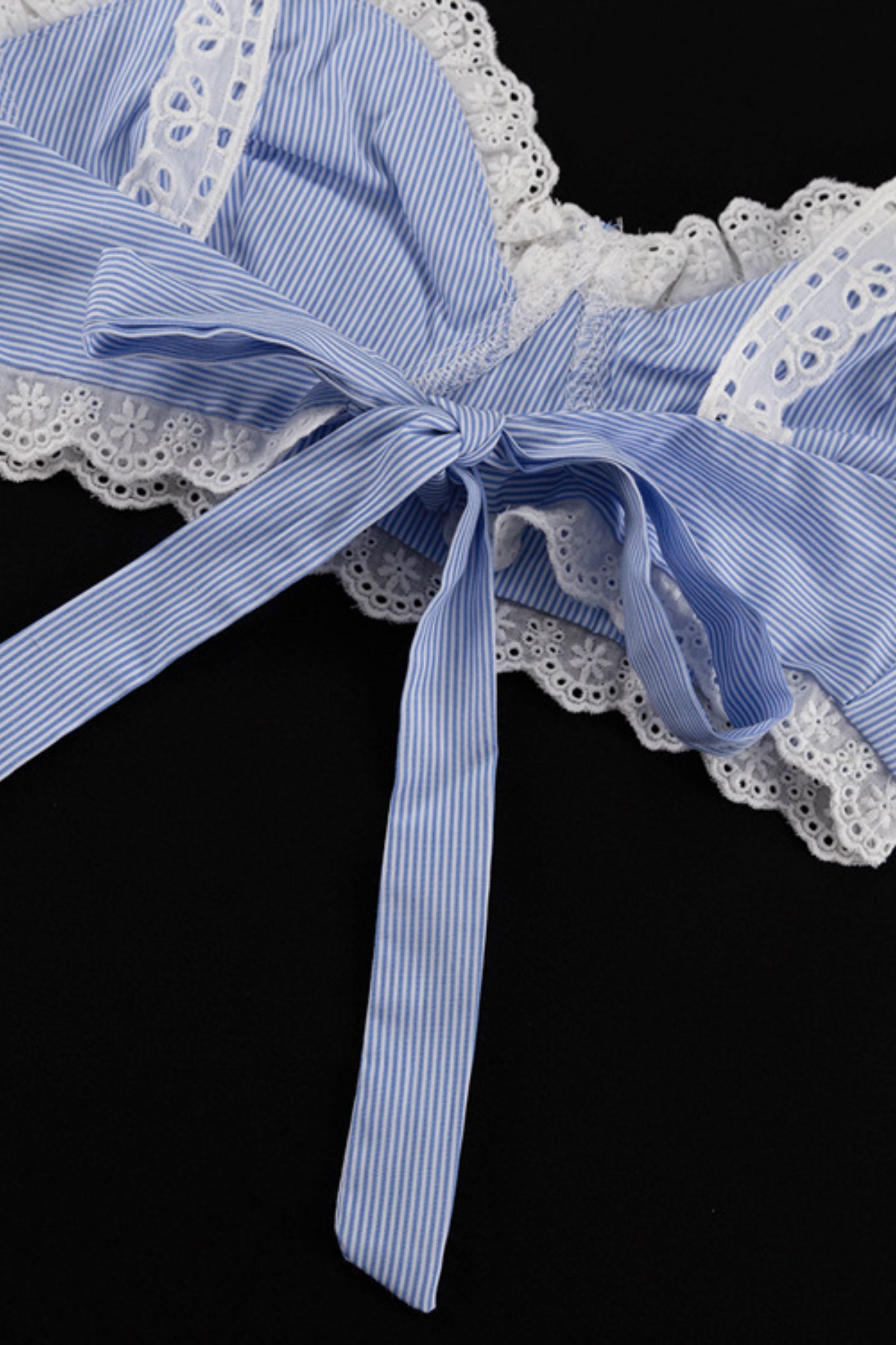 Astrid Lace Contrast Stripes Camisole & Skirt Set