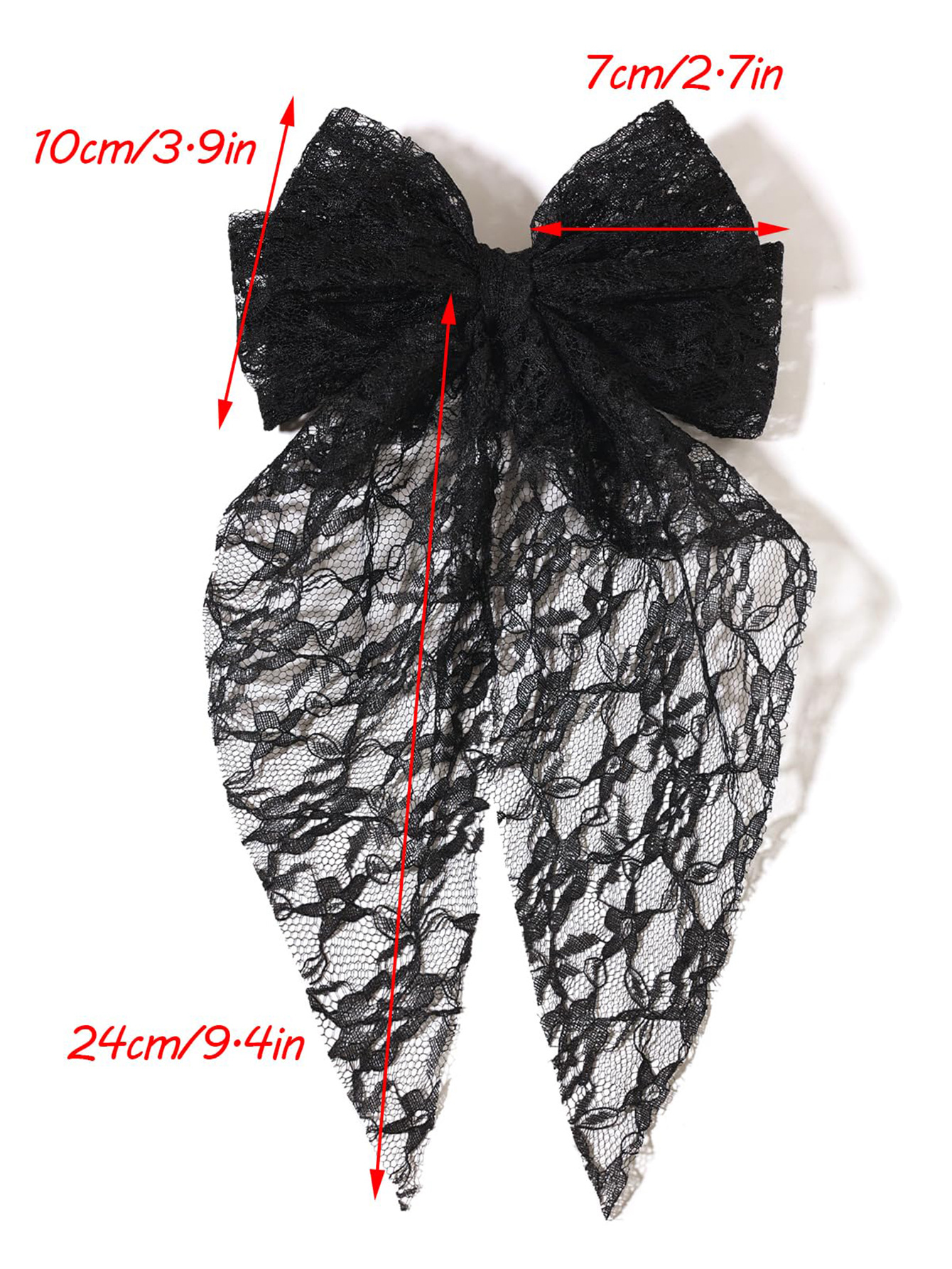 Double Bowknot Lace Hair Clip