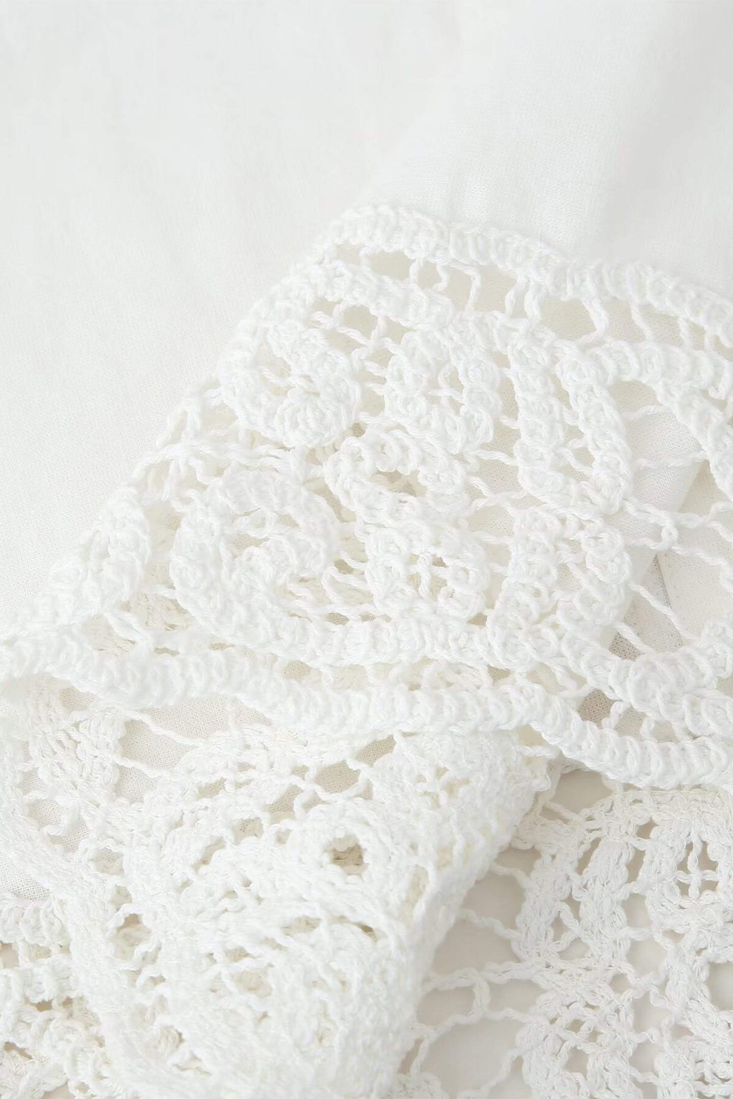 Estelle Lapel Collar Crochet Detail Shirt & Pants Set